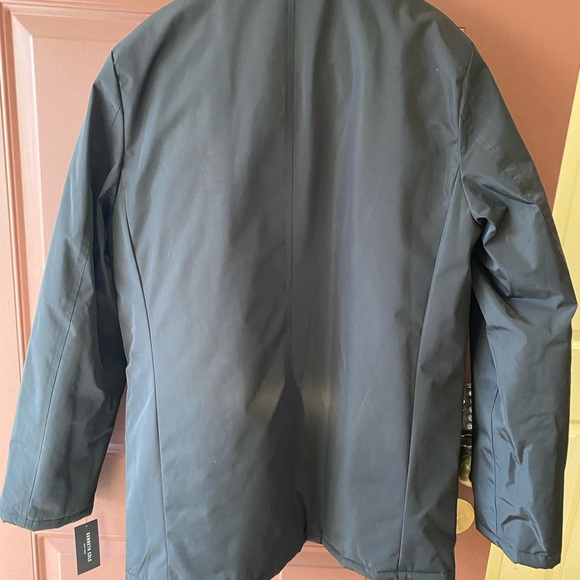 Kenneth Cole
Men's Double Breasted Peacoat with Removable Bib - Picture 8 of 9